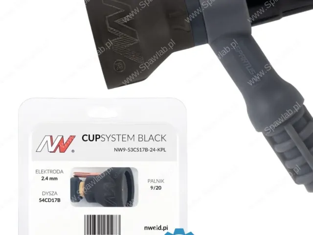 Spartus CUPSYSTEM Black - zestaw 9/20 dysza kielich #17 [na elektrodę 2.4]