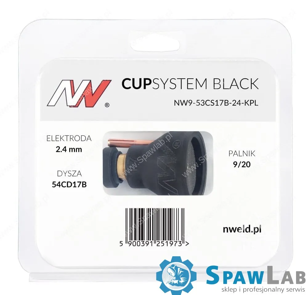 Spartus CUPSYSTEM Black - zestaw 9/20 dysza kielich #17 [na elektrodę 2.4], zdjęcie 4