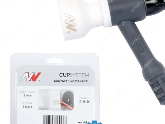 Spartus CUPSystem - zestaw 17/18/26 dysza kielich #18 [na elektrodę 2.4]