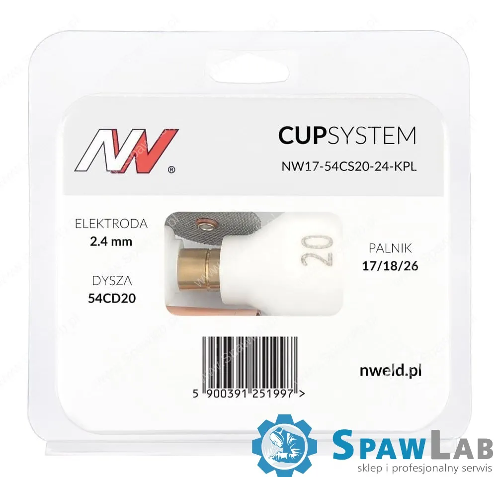 Spartus CUPSYSTEM - zestaw 17/18/26 dysza kielich #20 [na elektrodę 2.4], zdjęcie 5