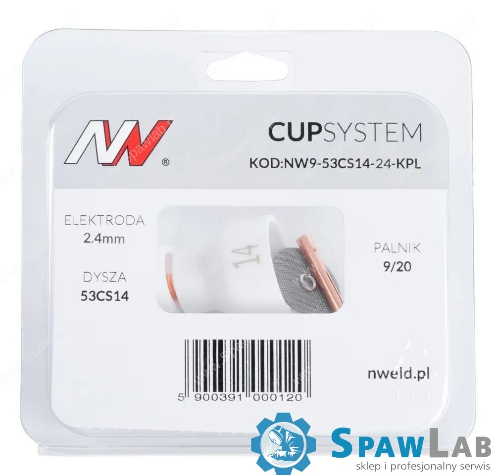 Spartus CUPSystem - zestaw 9/20 dysza kielich #14 [na elektrodę 2.4], zdjęcie 5