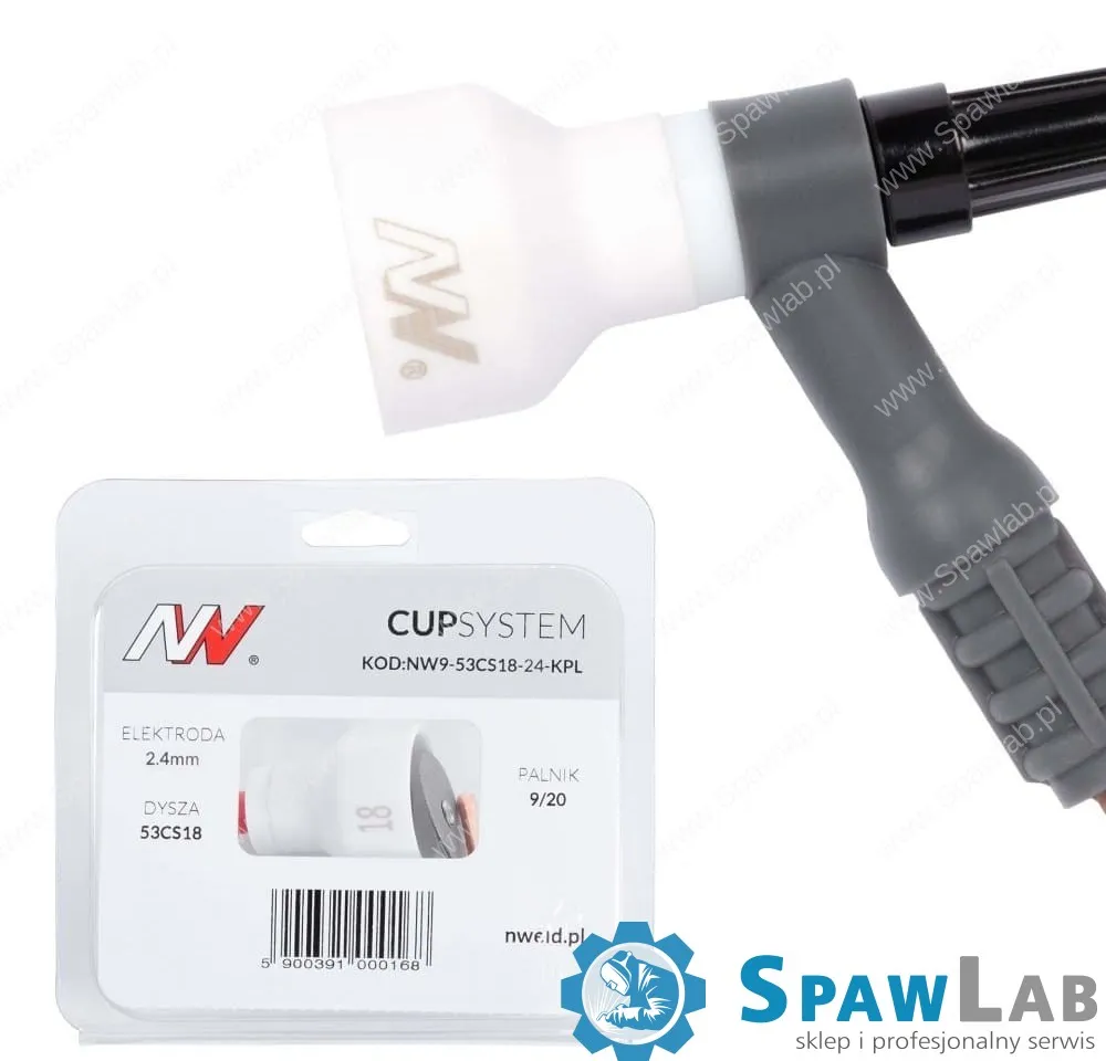 Spartus CUPSystem - zestaw 9/20 dysza kielich #18 [na elektrodę 2.4]