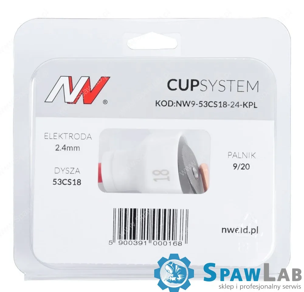 Spartus CUPSystem - zestaw 9/20 dysza kielich #18 [na elektrodę 2.4], zdjęcie 5