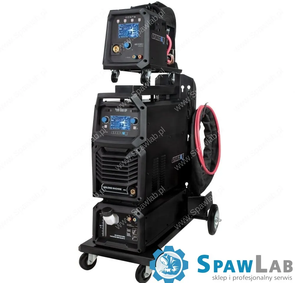 Spartus EasyMIG 500 Dual Pulse [źródło, chłodnica, podajnik, wózek, przewód zespolony 10m] pakiet, zdjęcie 2