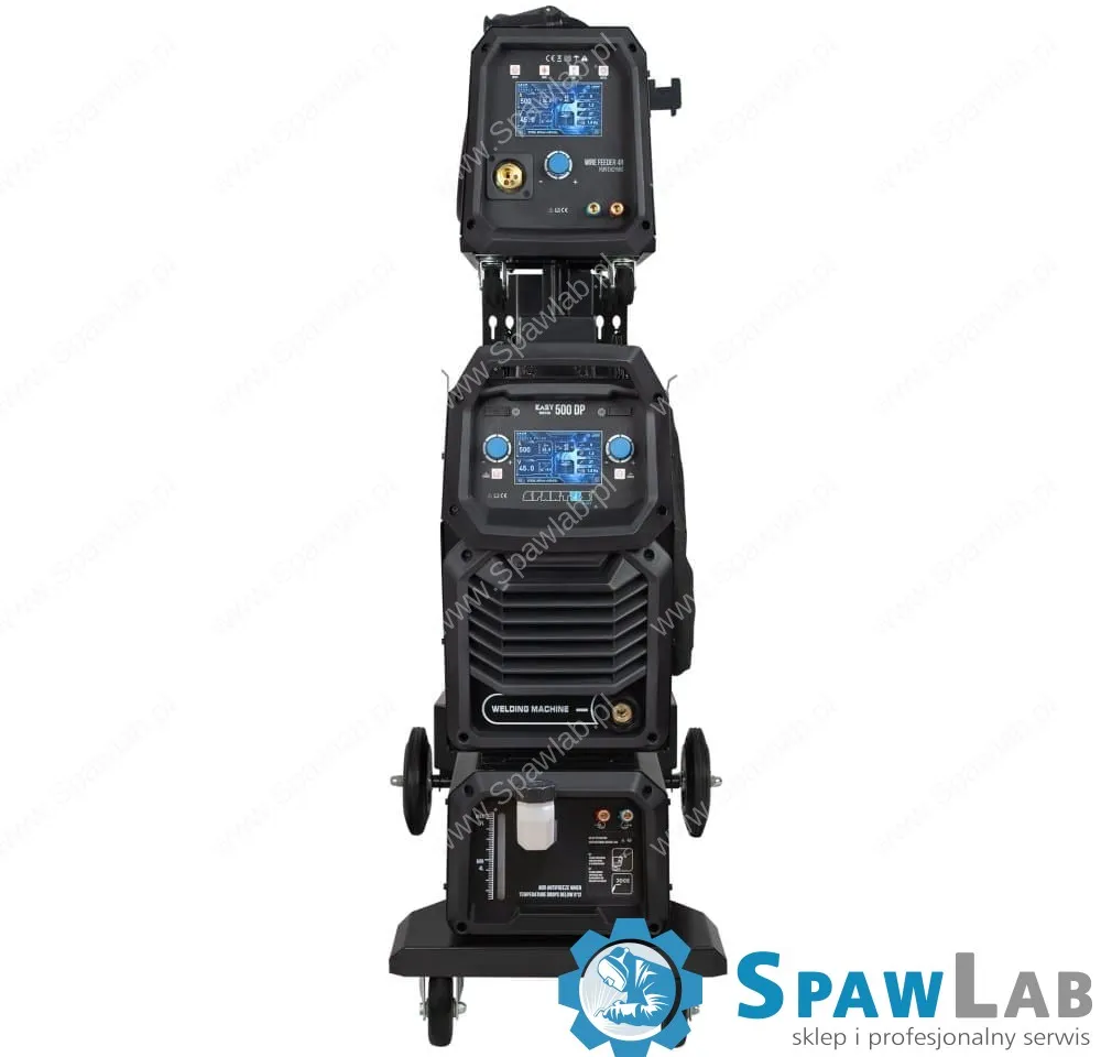 Spartus EasyMIG 500 Dual Pulse [źródło, chłodnica, podajnik, wózek, przewód zespolony 10m] pakiet, zdjęcie 3