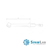 Spartus Korpus palnika SP17SF krótki, giętki L=62mm (gaz), zdjęcie 3