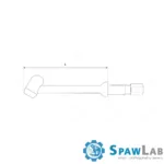 Spartus Korpus palnika SP26SF krótki, giętki L=71mm (gaz), zdjęcie 3