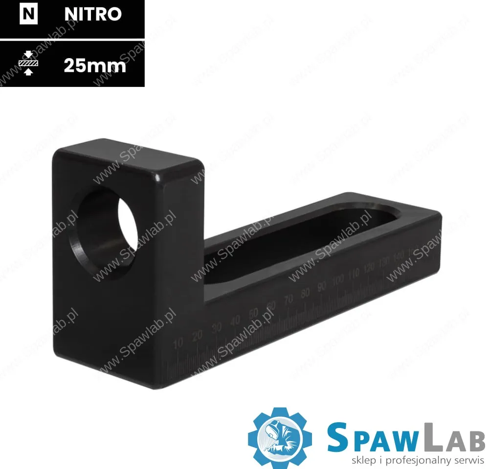 Spartus Kątownik 175x50x75mm otwór/slot azotowany