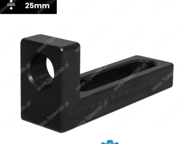 Spartus Kątownik 175x50x75mm otwór/slot azotowany