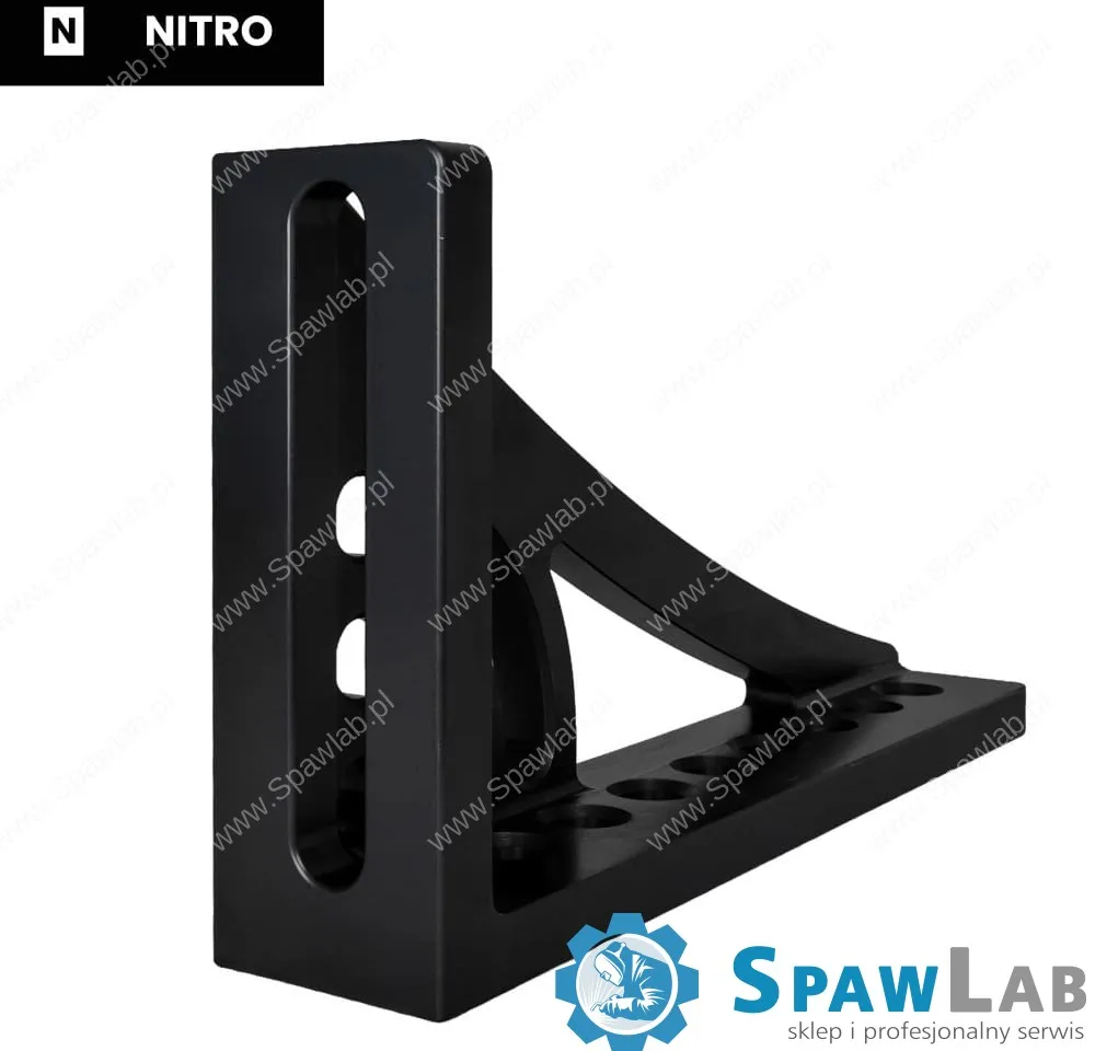Spartus Kątownik oporowo-mocujący z regulowanym kątem obrotu 276x95x500mm lewy azotowany
