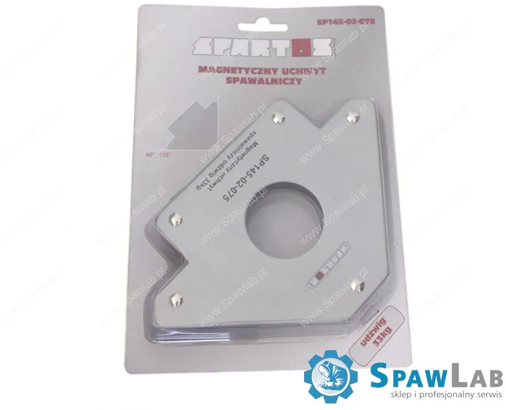 Spartus Magnetyczny uchwyt spawalniczy strzałka udźwig: 33kg, zdjęcie 2