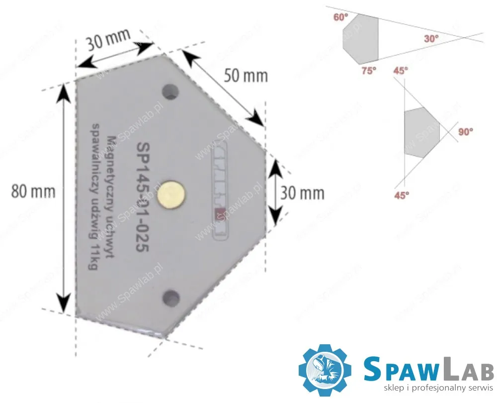 Spartus Magnetyczny uchwyt spawalniczy udźwig: 11kg