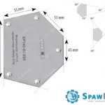 Spartus Magnetyczny uchwyt spawalniczy udźwig: 22kg