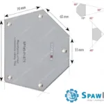 Spartus Magnetyczny uchwyt spawalniczy udźwig: 33kg
