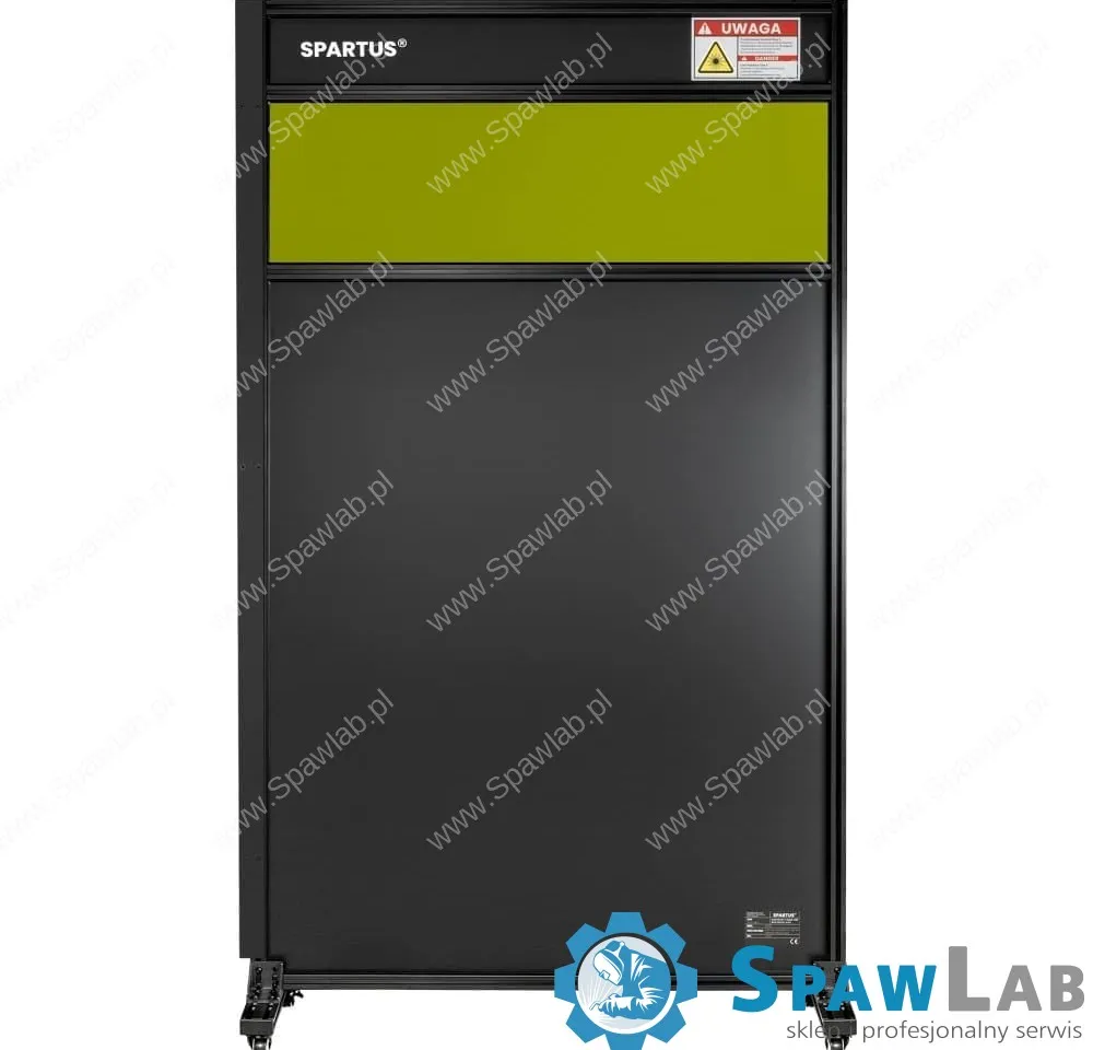 Spartus Panel Kurtyna 1100×2000 z podglądem i łącznikiem do zabudowy stanowisk laserowych