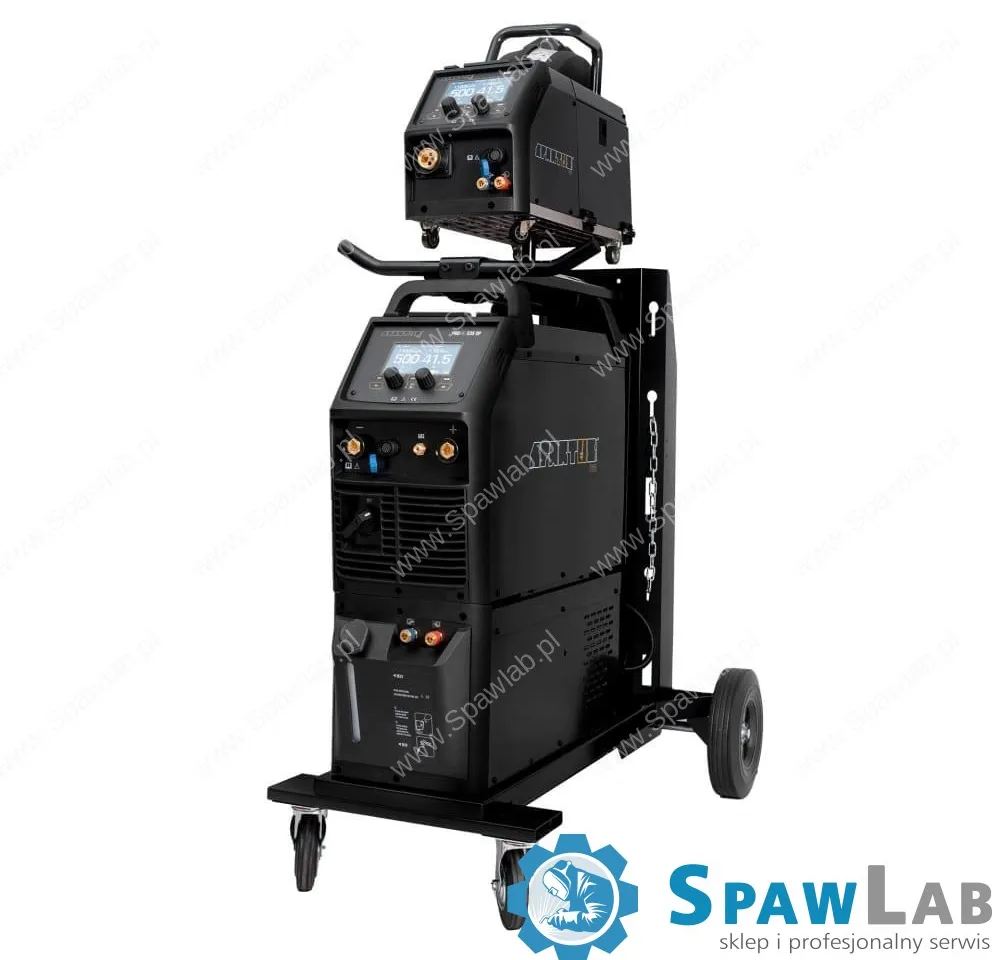 Spartus ProMIG 535 Dual Pulse [źródło, chłodnica, podajnik, przewód zespolony, wózek] pakiet z uchwytem SPP501 - 3m, zdjęcie 2