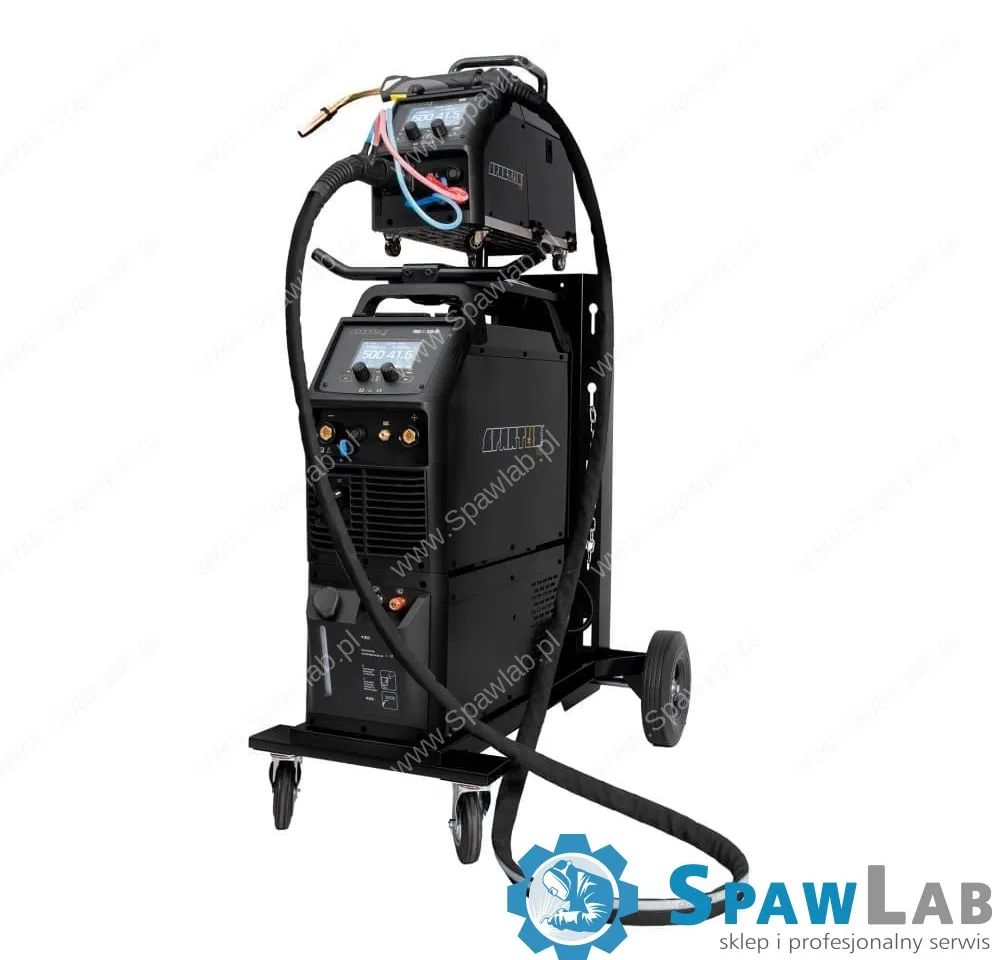 Spartus ProMIG 535 Dual Pulse [źródło, chłodnica, podajnik, przewód zespolony, wózek] pakiet z uchwytem SPP501 - 3m, zdjęcie 4