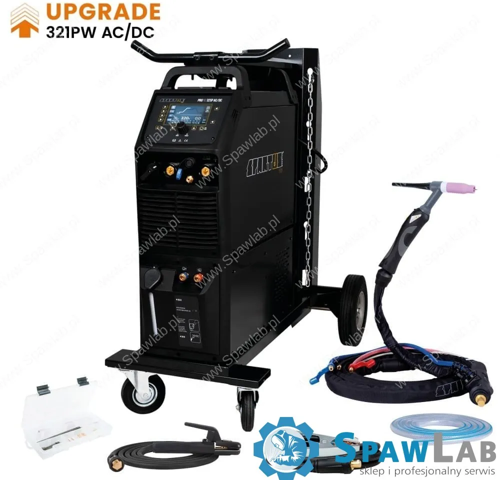 Spartus ProTIG 325PW AC/DC [źródło, chłodnica, wózek] pakiet z uchwytem SPP 18 4m