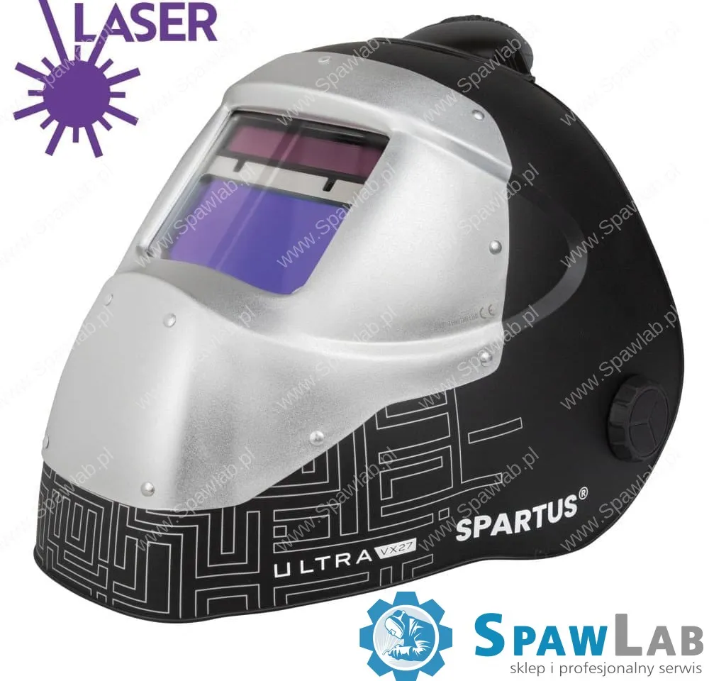 Spartus Przyłbica do spawalnia laserowego SPARTUS Ultra VX27 z kanałem nawiewowym i wężem powietrznym