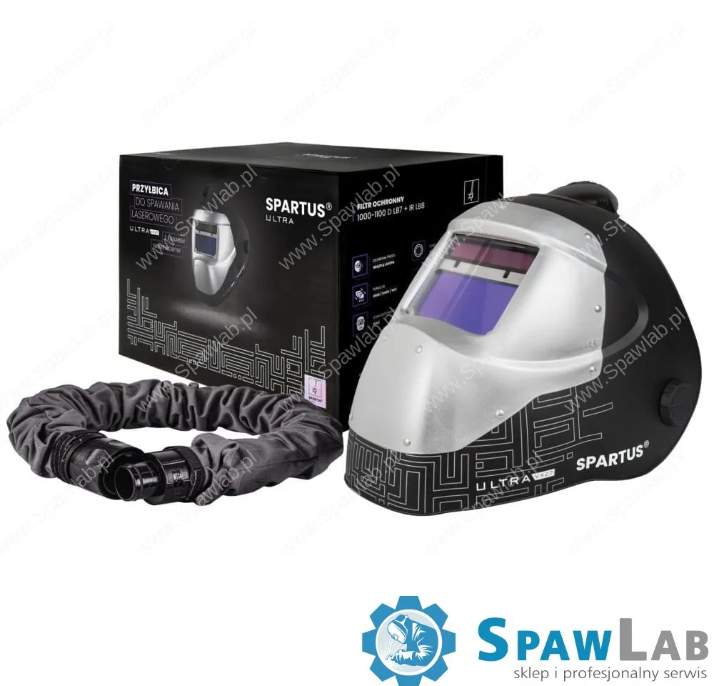 Spartus Przyłbica do spawalnia laserowego SPARTUS Ultra VX27 z kanałem nawiewowym i wężem powietrznym, zdjęcie 4