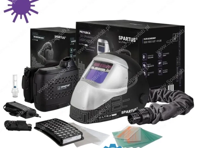 Spartus Przyłbica do spawania laserowego SPARTUS Ultra VX27 z systemem nawiewowym
