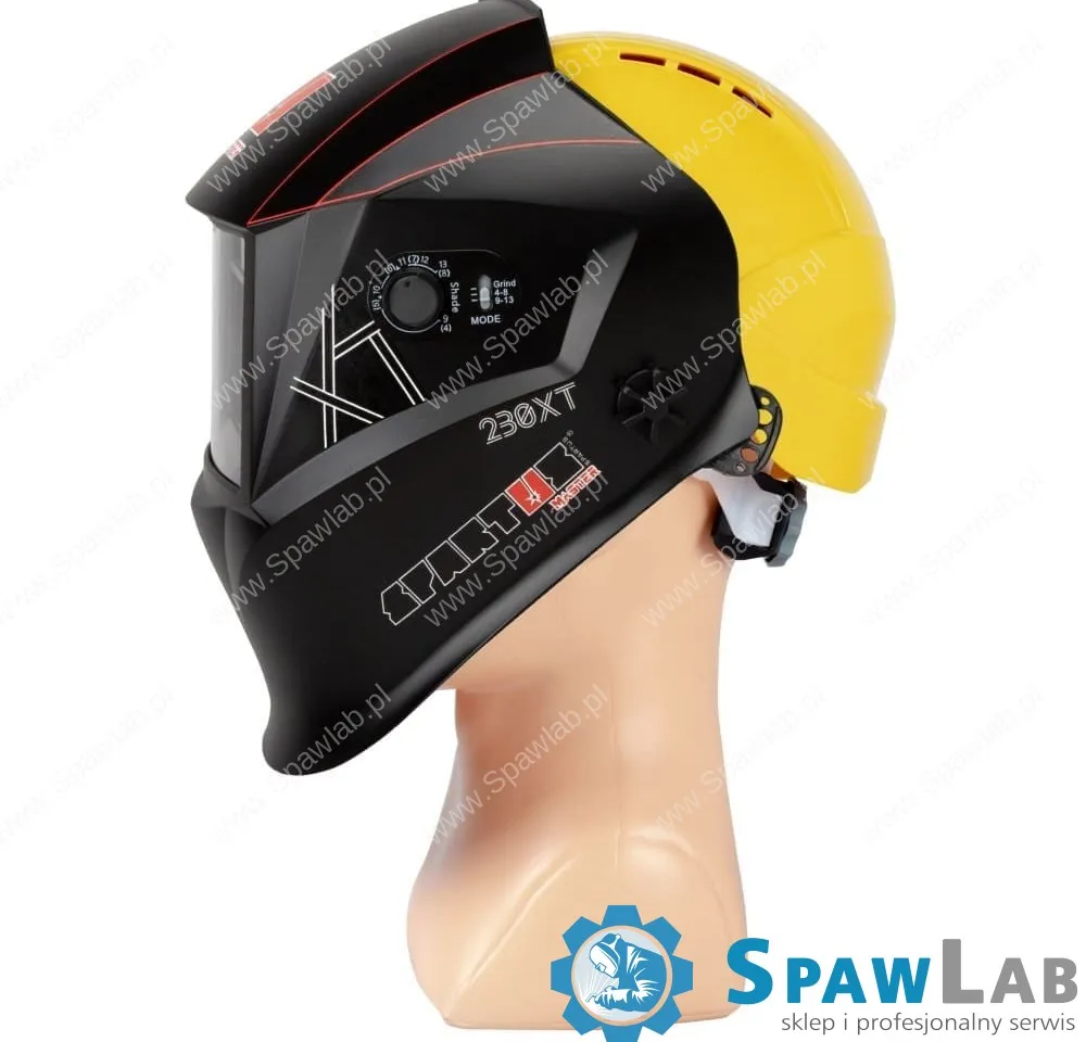 Spartus Przyłbica SPARTUS® Master 230XT (filtr true color) z kaskiem i adapterem