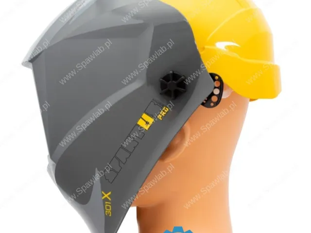 Spartus Przyłbica SPARTUS® Pro 301X (szara) z kaskiem i adapterem