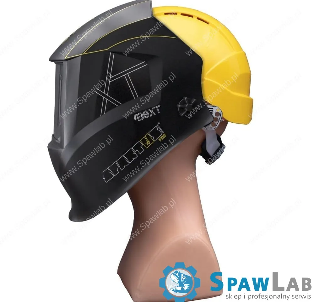 Spartus Przyłbica SPARTUS Pro 430XT (filtr true color) z kaskiem i adapterem