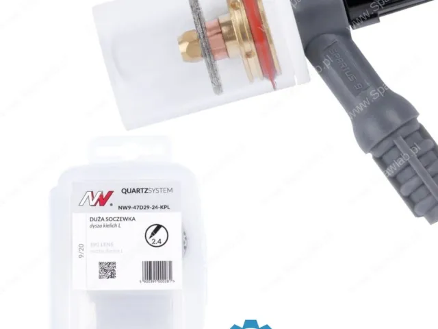 Spartus QUARTZSystem - duża soczewka dysza L, wymienne sitko 9/20 [na elektrodę 2.4mm]