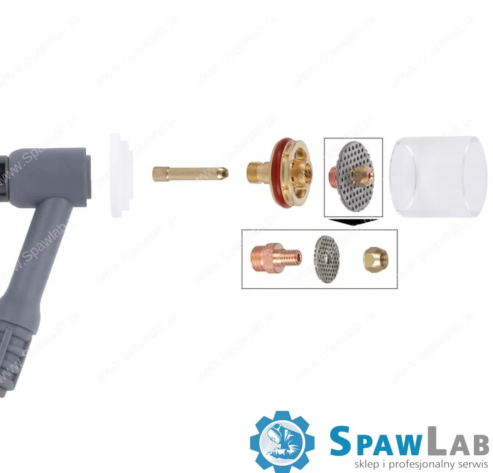 Spartus QUARTZSYSTEM - duża soczewka dysza S, wymienne sitko 17/18/26 [na elektrodę 2.4mm], zdjęcie 3
