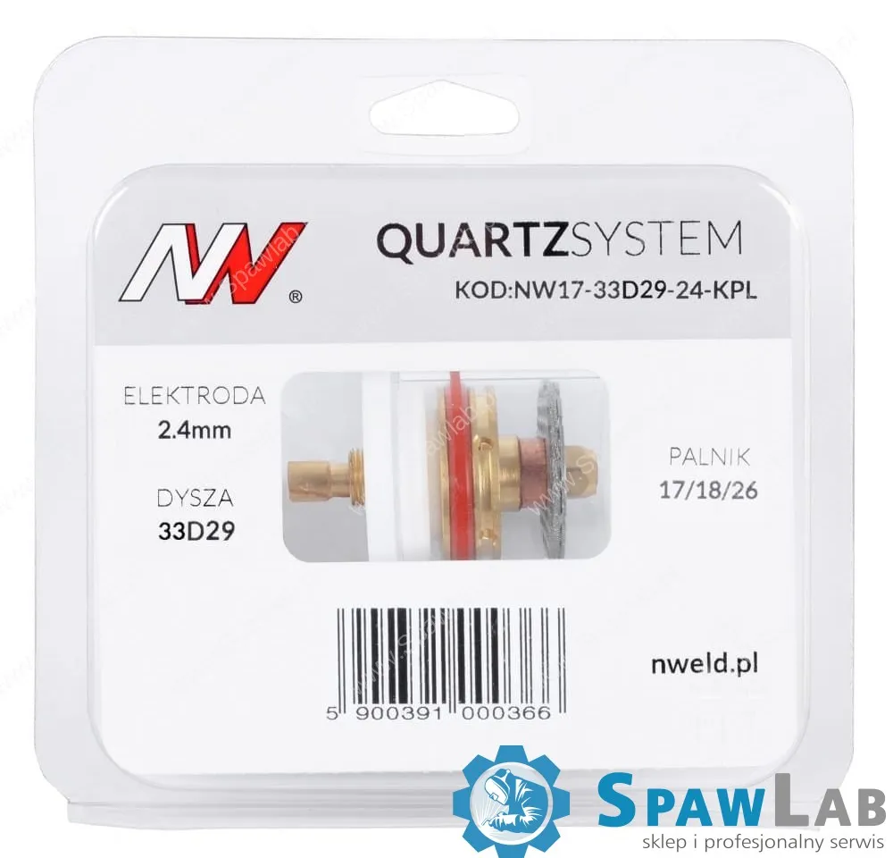 Spartus QUARTZSYSTEM - duża soczewka dysza S, wymienne sitko 17/18/26 [na elektrodę 2.4mm], zdjęcie 4