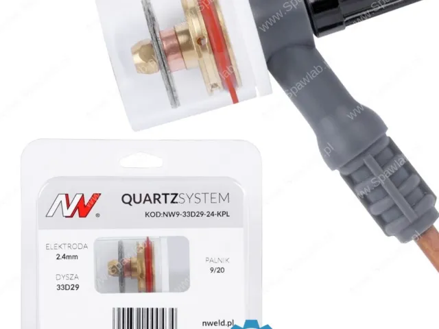 Spartus QUARTZSystem - duża soczewka dysza S, wymienne sitko 9/20 [na elektrodę 2.4mm]
