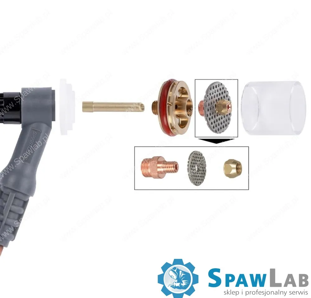 Spartus QUARTZSystem - duża soczewka dysza S, wymienne sitko 9/20 [na elektrodę 2.4mm], zdjęcie 3