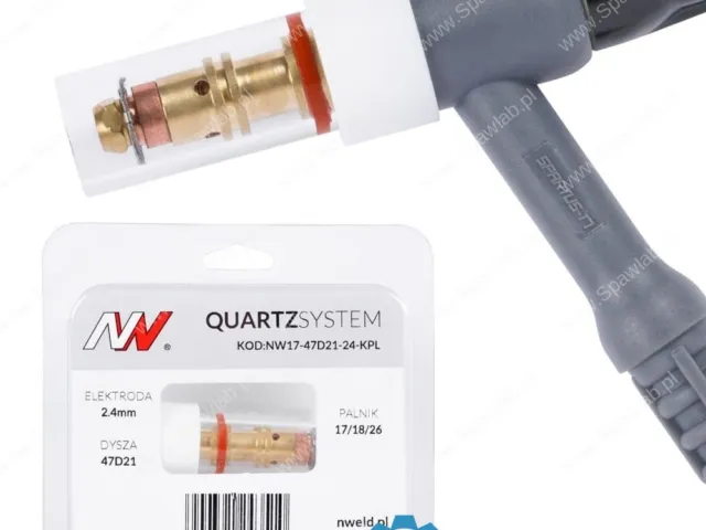 Spartus QUARTZSYSTEM - mała soczewka dysza L, wymienne sitko 17/18/26 [na elektrodę 2.4mm]