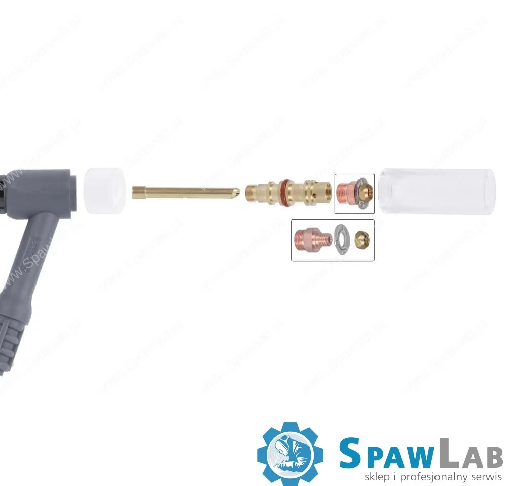 Spartus QUARTZSYSTEM - mała soczewka dysza L, wymienne sitko 17/18/26 [na elektrodę 2.4mm], zdjęcie 3