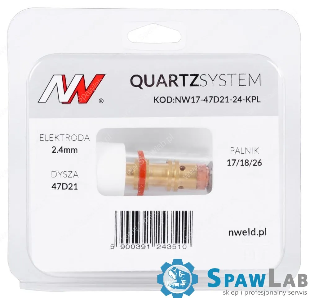 Spartus QUARTZSYSTEM - mała soczewka dysza L, wymienne sitko 17/18/26 [na elektrodę 2.4mm], zdjęcie 4