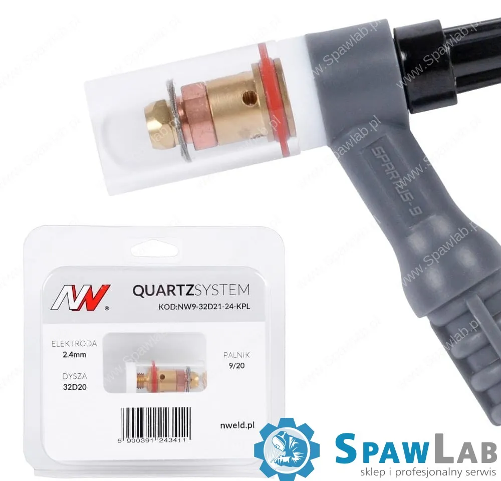 Spartus QUARTZSystem - mała soczewka dysza L, wymienne sitko 9/20 [na elektrodę 2.4mm]