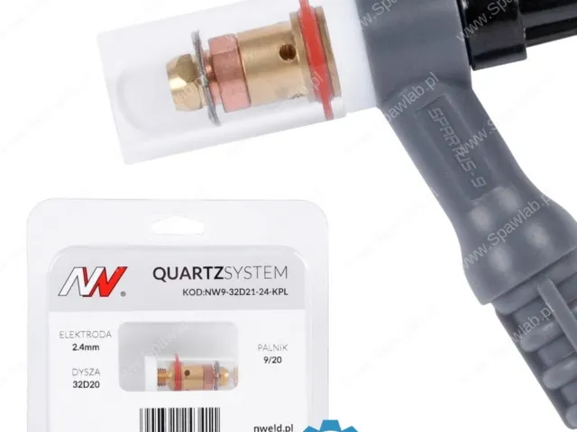 Spartus QUARTZSystem - mała soczewka dysza L, wymienne sitko 9/20 [na elektrodę 2.4mm]
