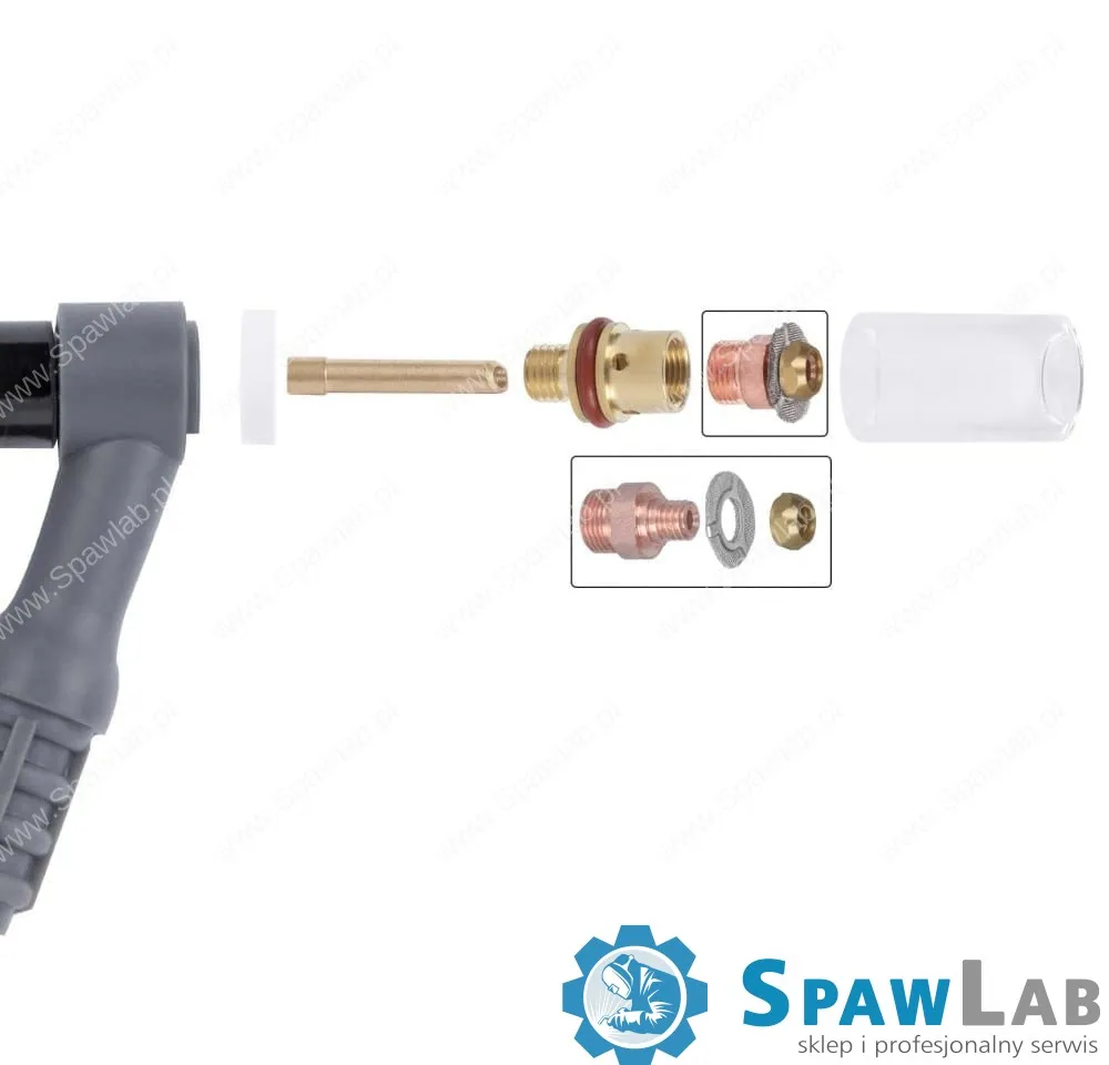 Spartus QUARTZSystem - mała soczewka dysza L, wymienne sitko 9/20 [na elektrodę 2.4mm], zdjęcie 3