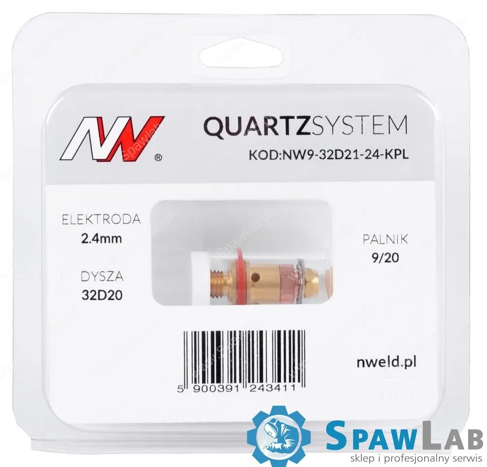 Spartus QUARTZSystem - mała soczewka dysza L, wymienne sitko 9/20 [na elektrodę 2.4mm], zdjęcie 4