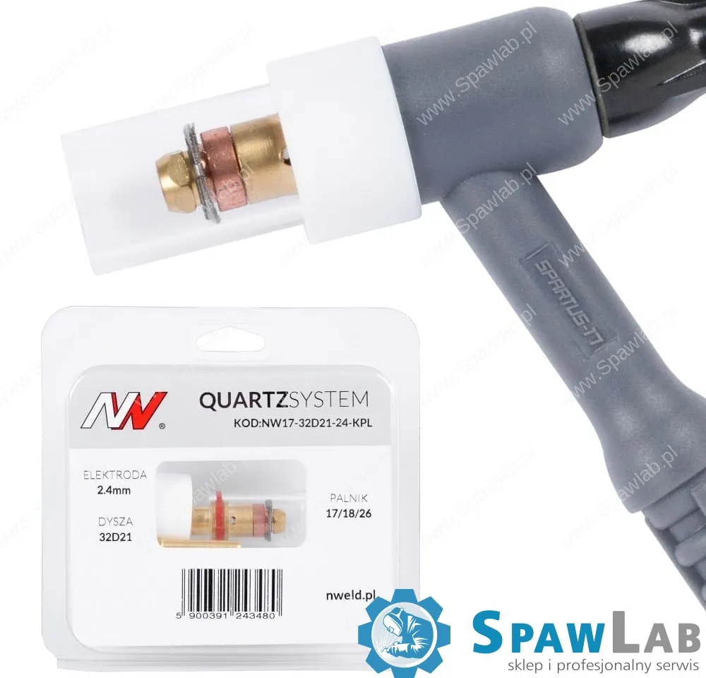 Spartus QUARTZSystem - mała soczewka dysza S, wymienne sitko 17/18/26 [na elektrodę 2.4mm]
