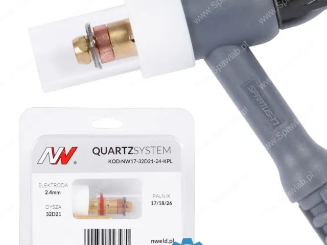 Spartus QUARTZSystem - mała soczewka dysza S, wymienne sitko 17/18/26 [na elektrodę 2.4mm]