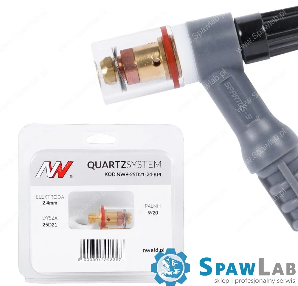 Spartus QUARTZSystem - mała soczewka dysza S, wymienne sitko 9/20 [na elektrodę 2.4mm]
