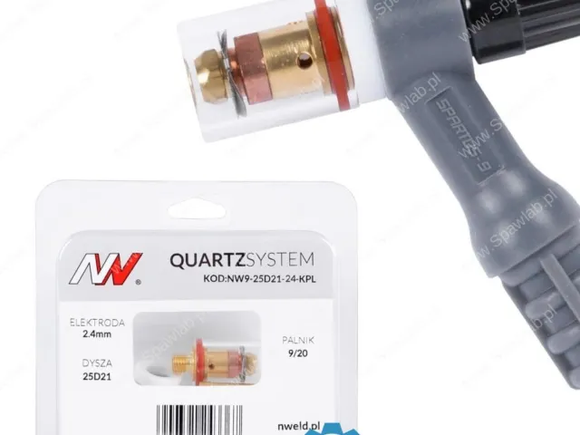 Spartus QUARTZSystem - mała soczewka dysza S, wymienne sitko 9/20 [na elektrodę 2.4mm]