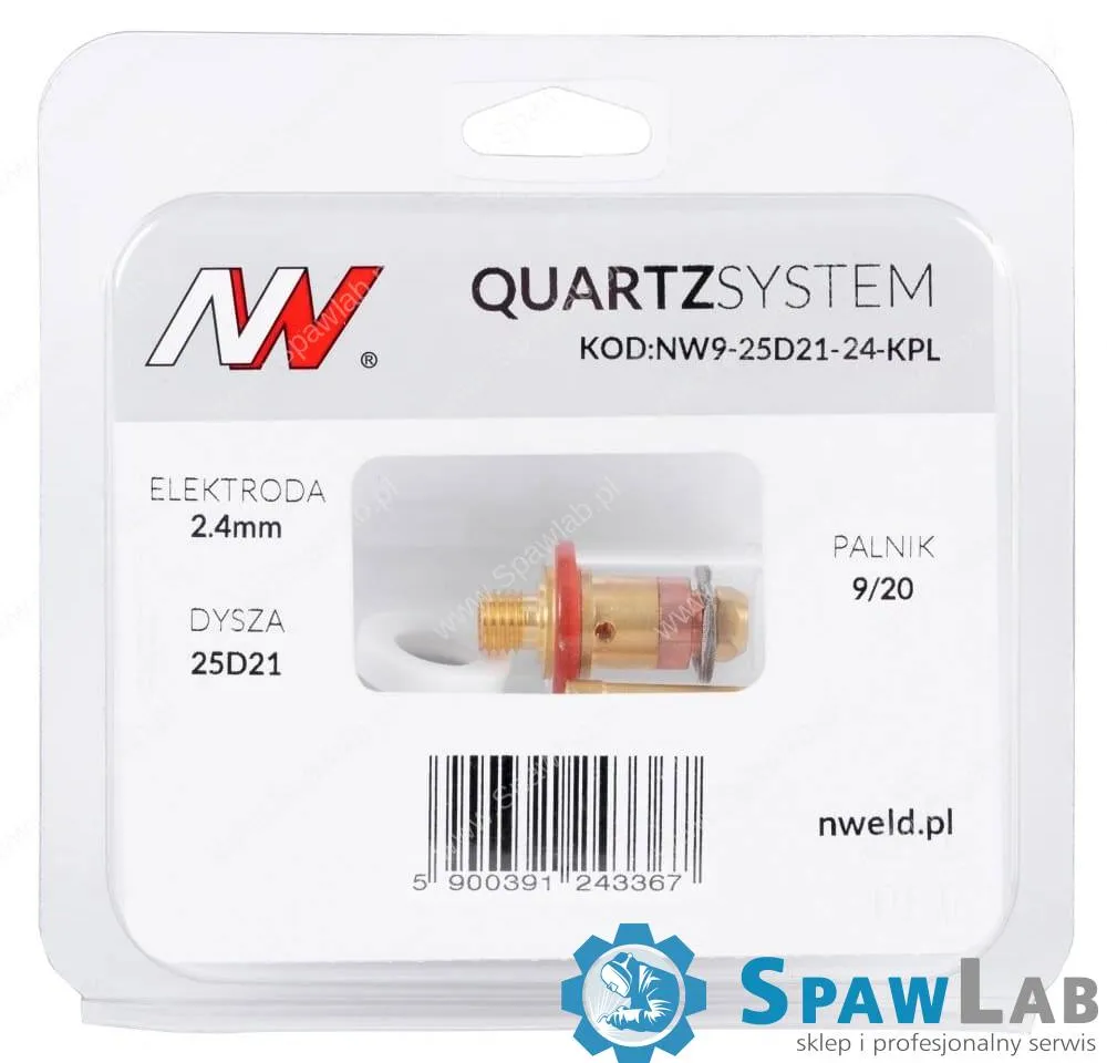 Spartus QUARTZSystem - mała soczewka dysza S, wymienne sitko 9/20 [na elektrodę 2.4mm], zdjęcie 4