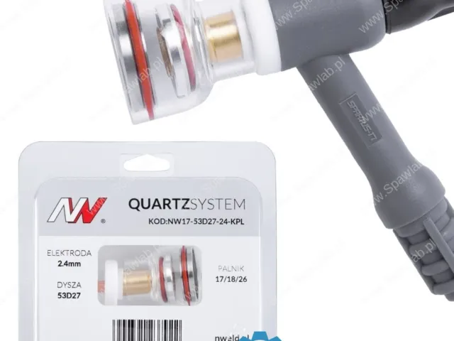 Spartus QUARTZSYSTEM, Soczewka Wer. krótka dysza kielich L 17/18/26 [na elektrodę 2.4mm]