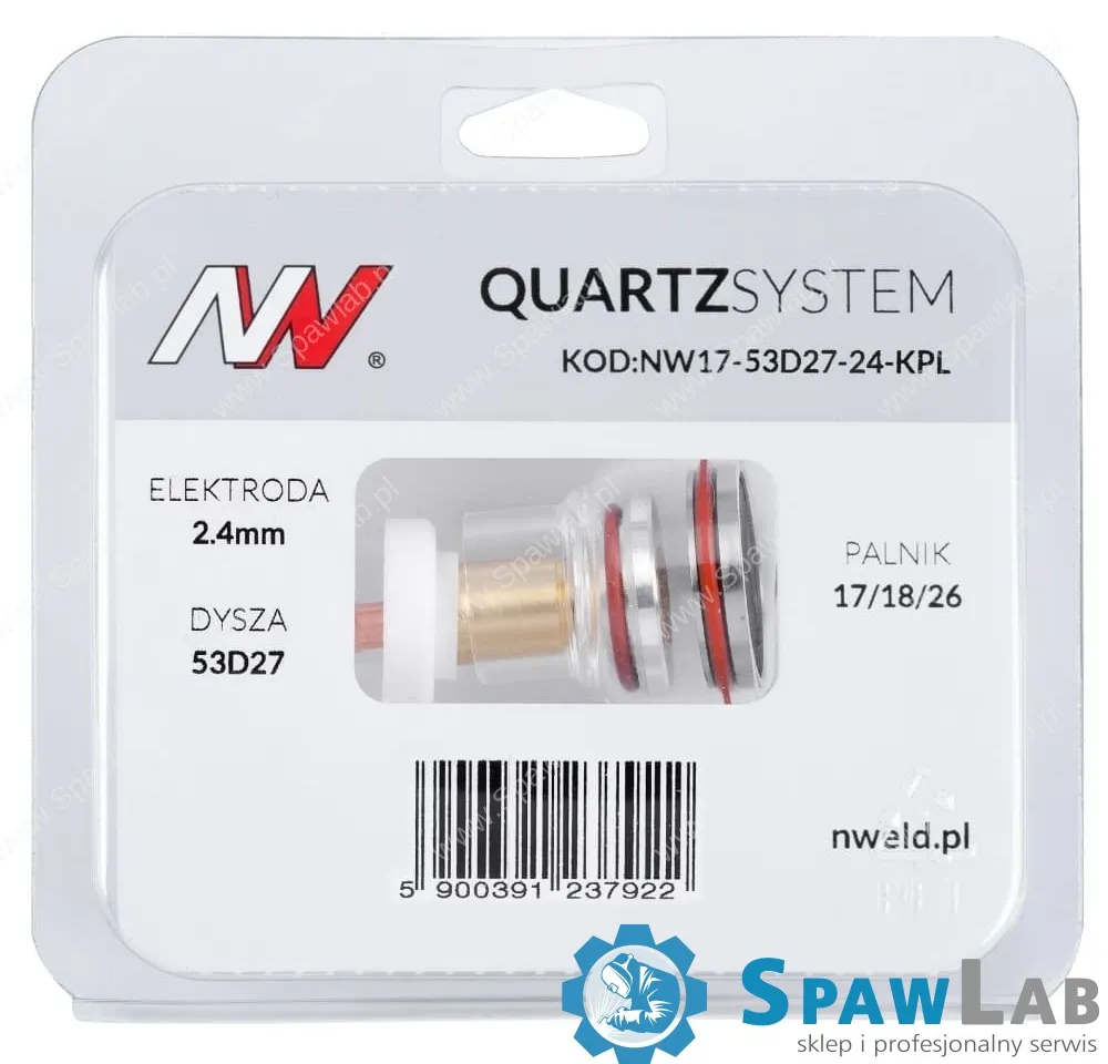 Spartus QUARTZSYSTEM, Soczewka Wer. krótka dysza kielich L 17/18/26 [na elektrodę 2.4mm], zdjęcie 4
