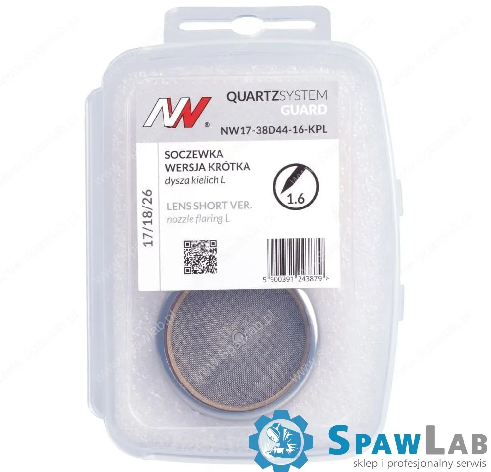 Spartus QUARTZSystem - Soczewka wersja krótka dysza kielich GUARD L #24 [na elektrodę 1.6mm], zdjęcie 5