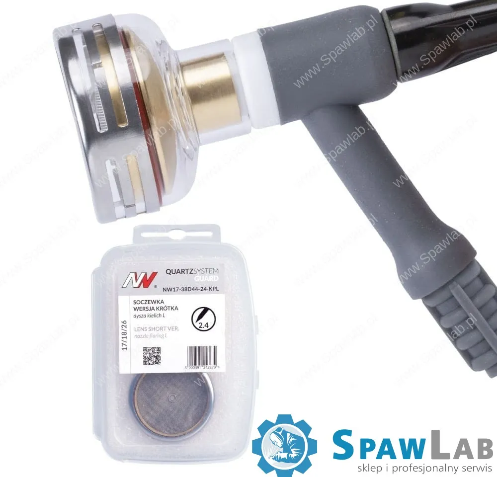 Spartus QUARTZSystem - Soczewka wersja krótka dysza kielich GUARD L #24 [na elektrodę 2.4mm]