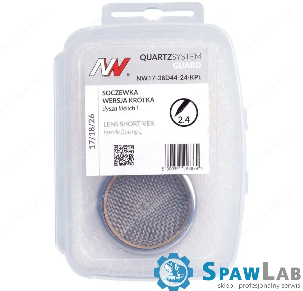 Spartus QUARTZSystem - Soczewka wersja krótka dysza kielich GUARD L #24 [na elektrodę 2.4mm], zdjęcie 5